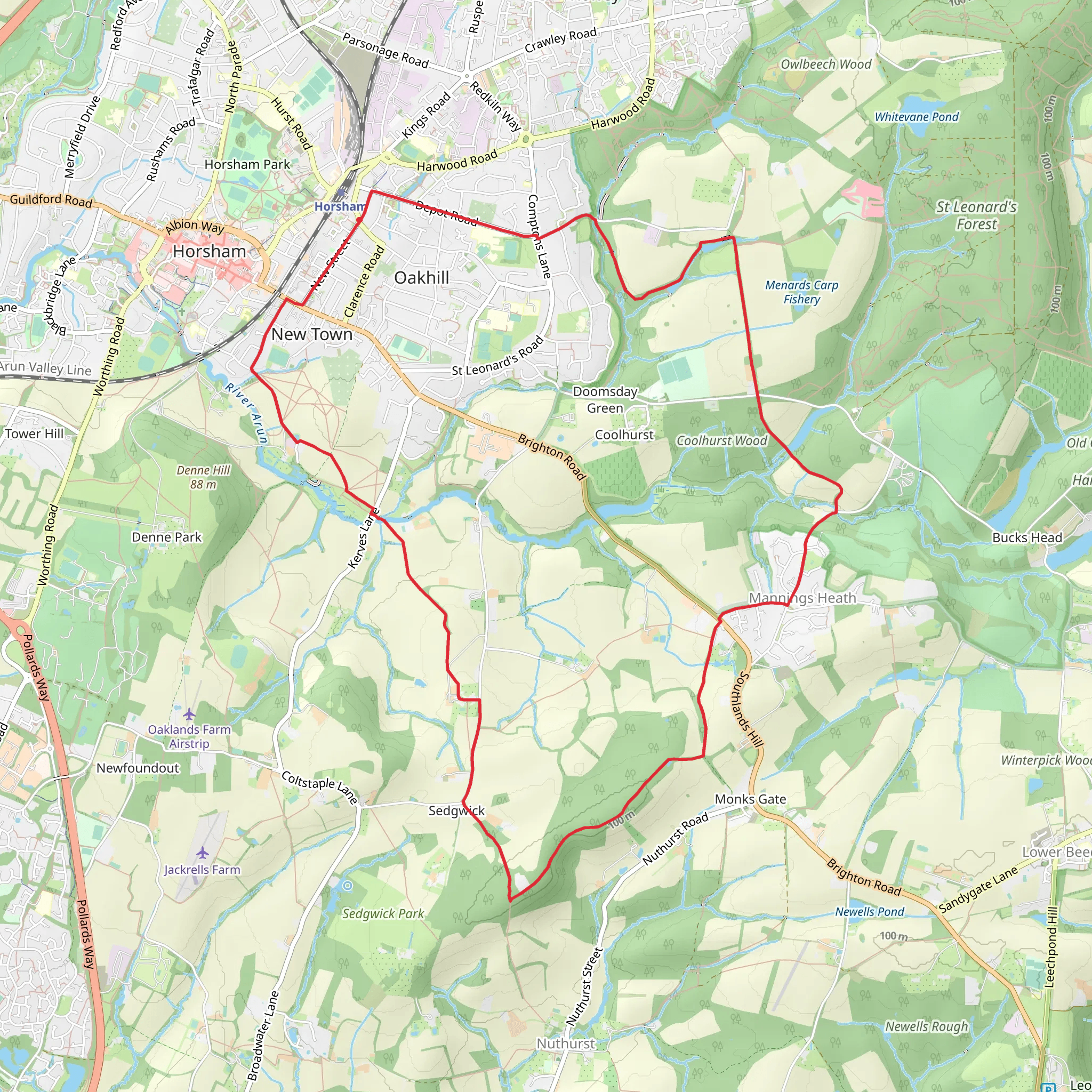 Lower Copse, Hazel Copse and Sirve Tree Copse Loop | West Sussex | Eng