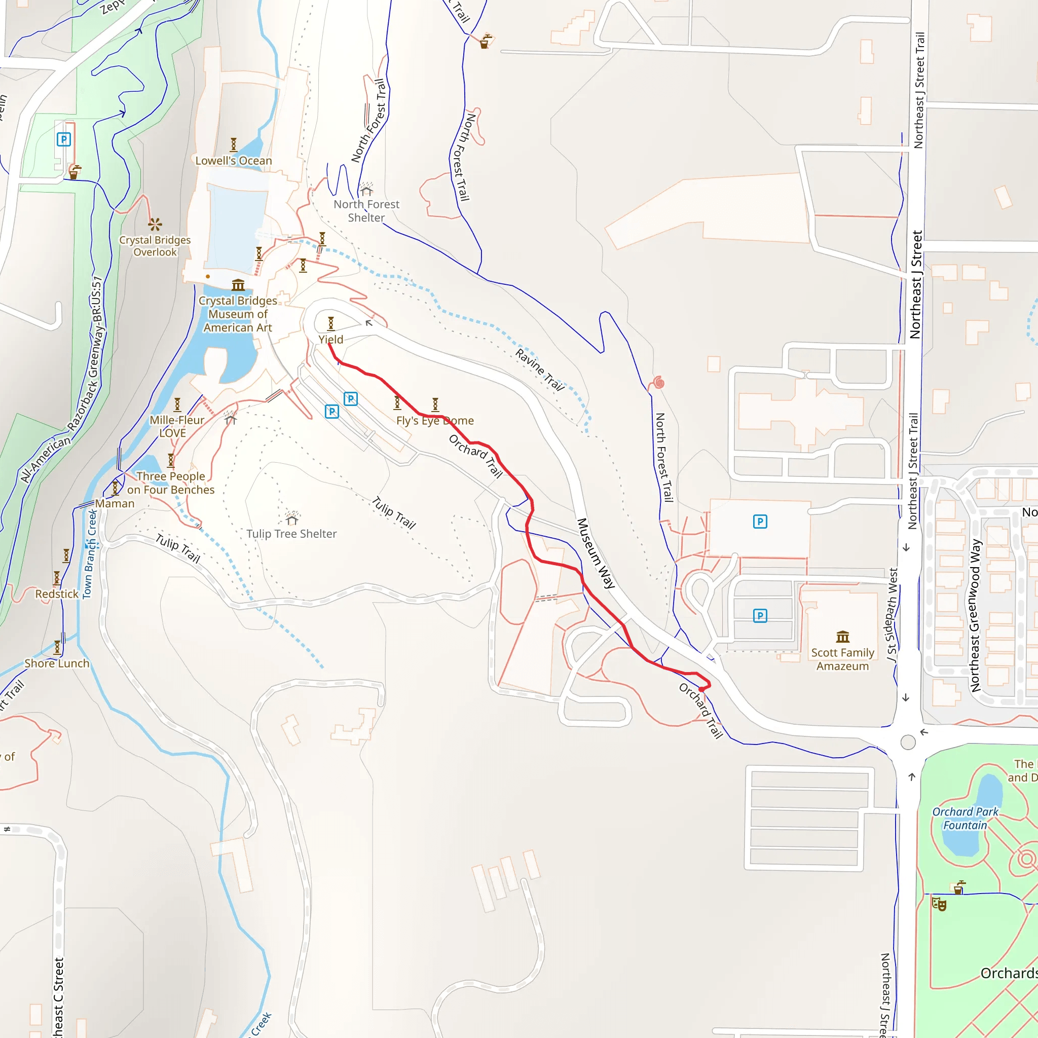 Orchard Trail mobile static map