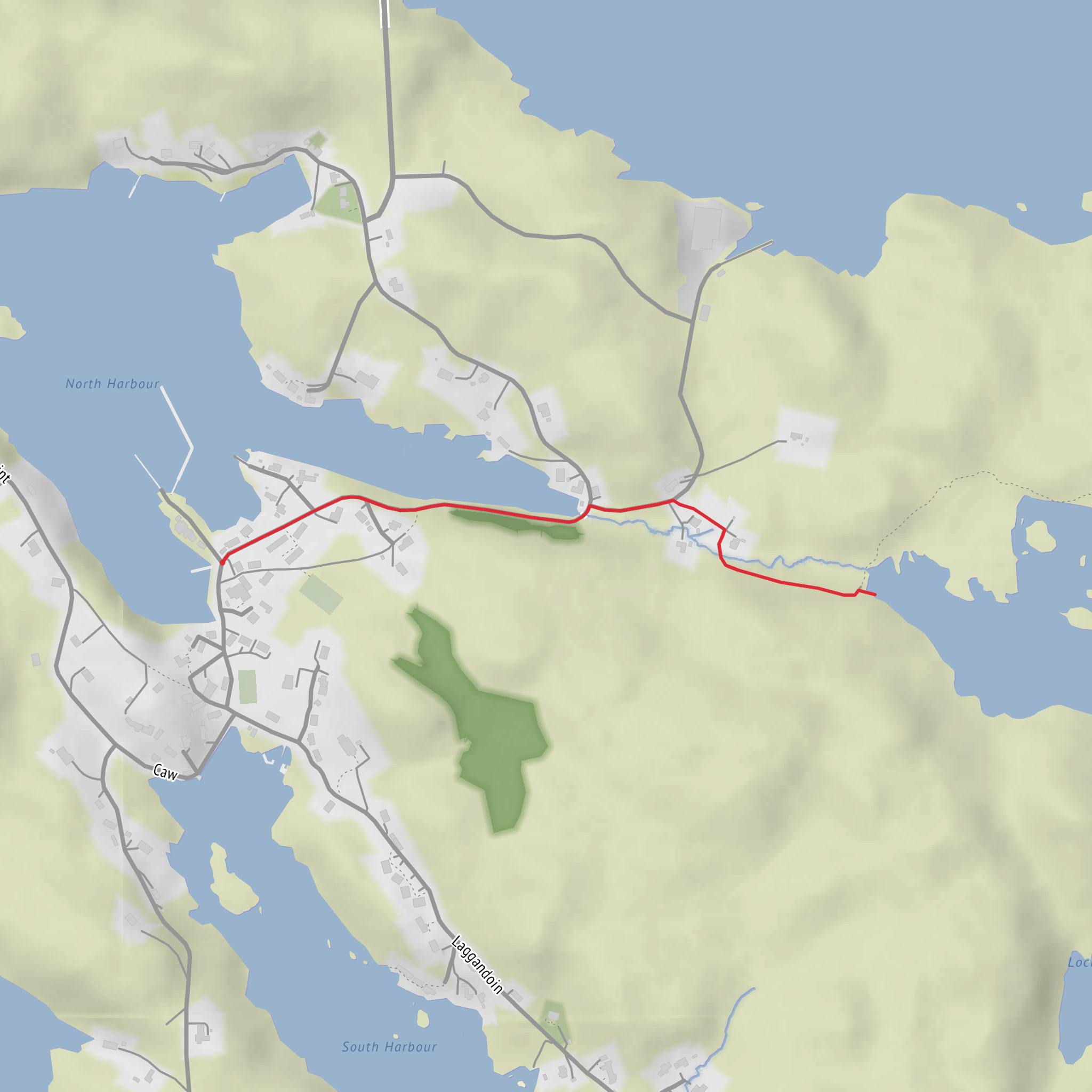 Loch an Duin Out and Back mobile static map