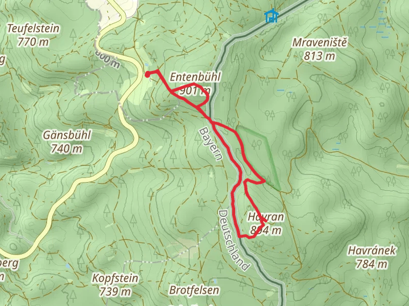 Entenbühl and Historicky Znak via Nurtschweg