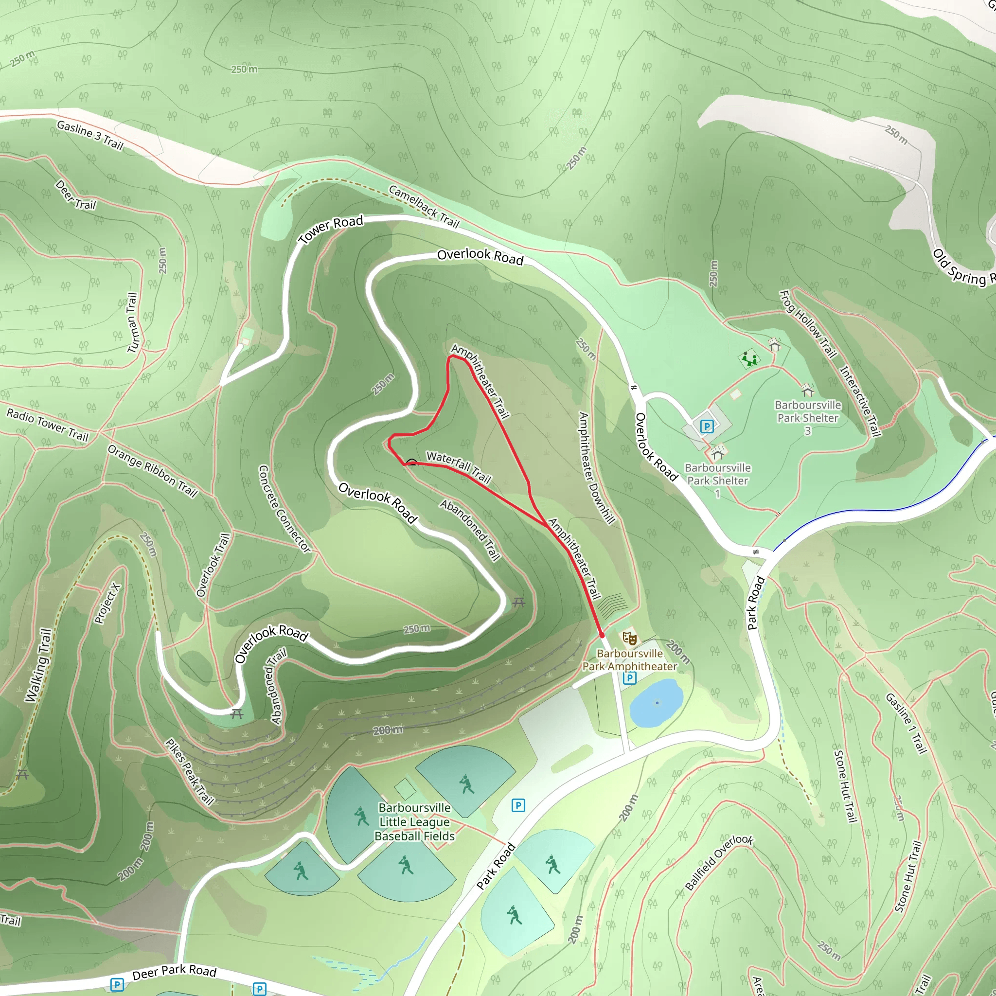 Amphitheater Loop Trail mobile static map