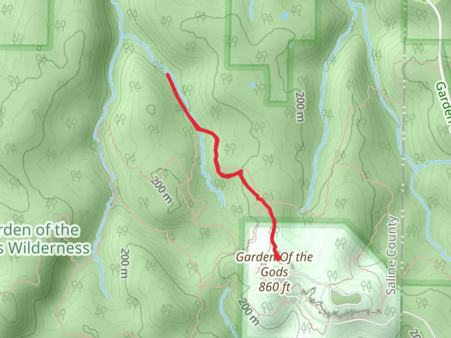 An image depicting the trail West Bluff Trail and its surrounding area.