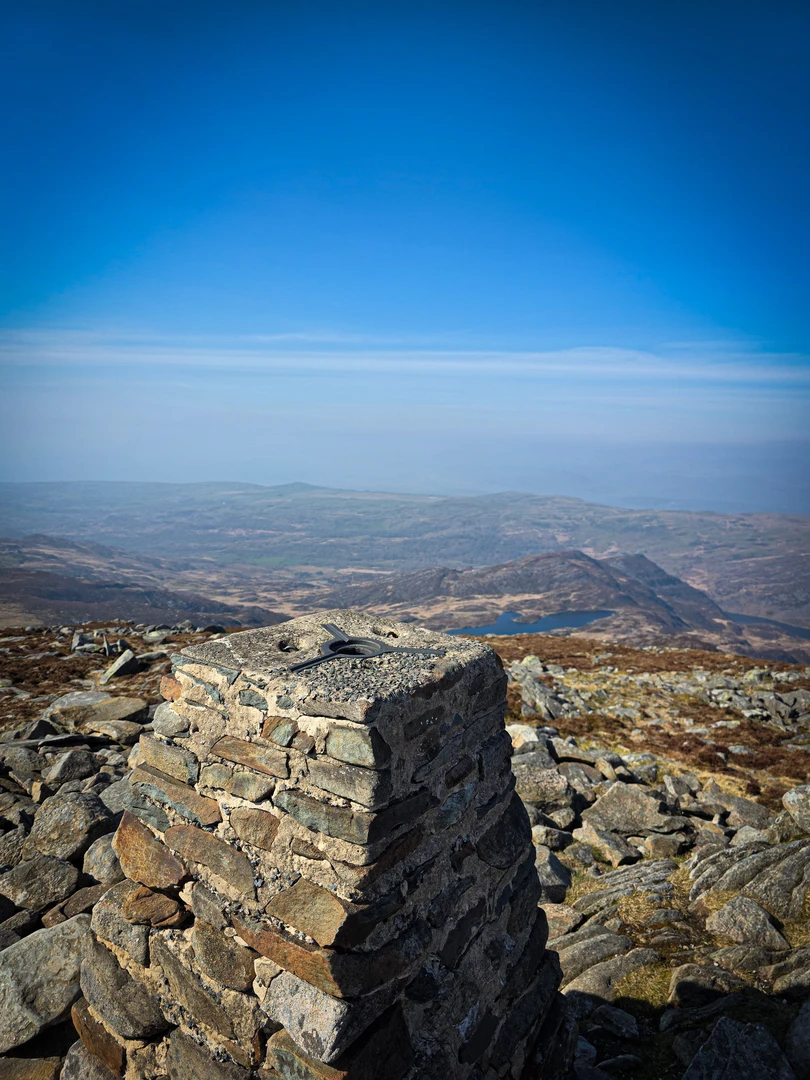 An image depicting the trail Rhinog Fawr and its surrounding area.