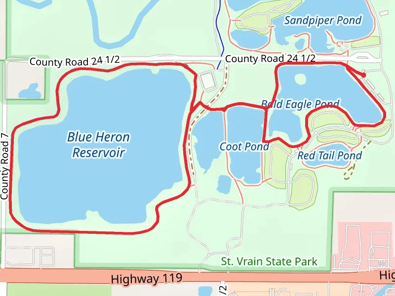 Blue Heron Reservoir, Coot Pond and Bald Eagle Pond Loop