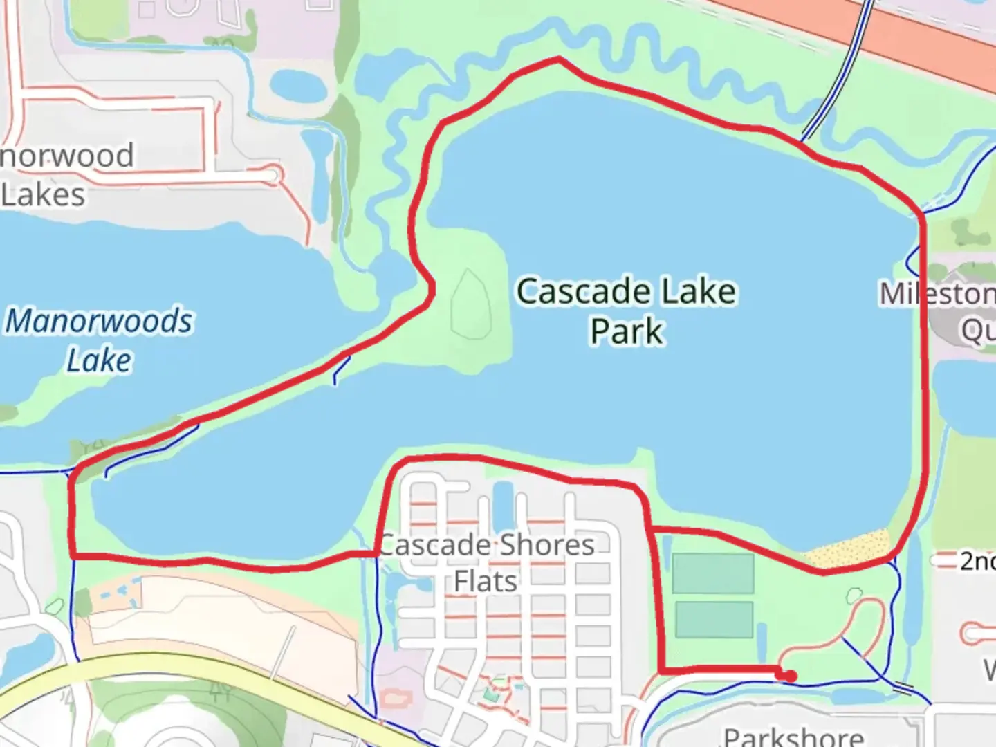 An image depicting the trail Cascade Lake Loop and its surrounding area.