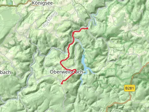 Ziegelhuette to Sorbitztal via Olitaetenwanderweg Mittelachse