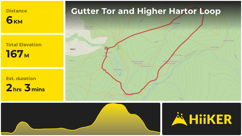 Gutter Tor and Higher Hartor Loop | Devon | England