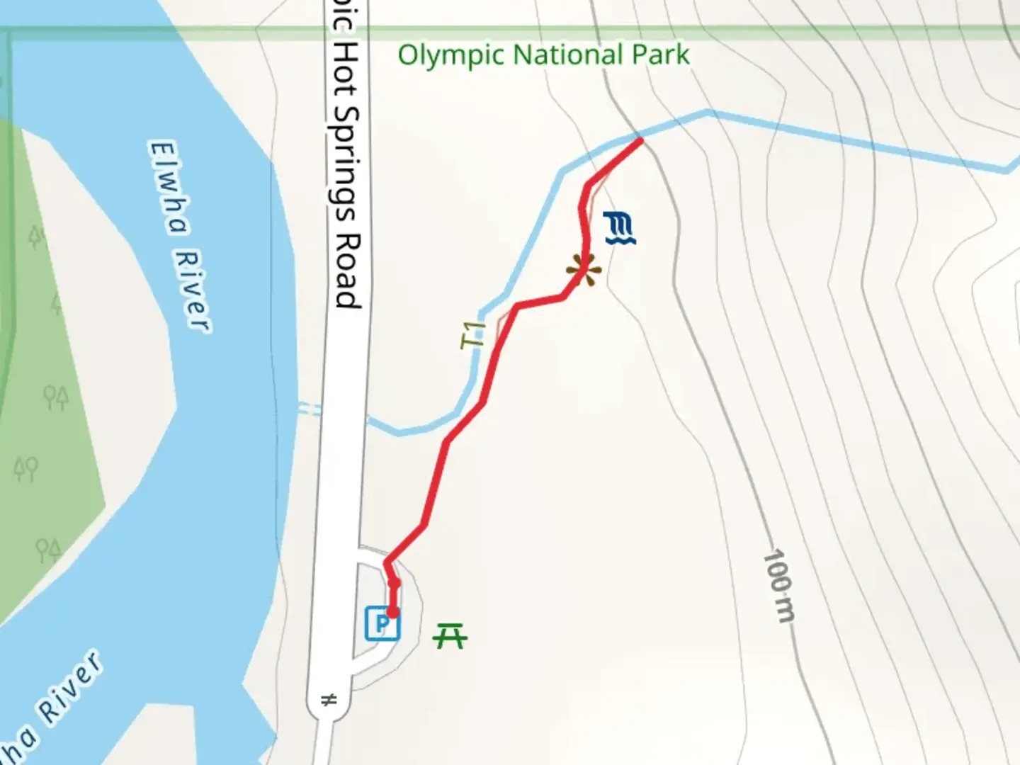 An image depicting the trail Madison Falls Nature Trail and its surrounding area.