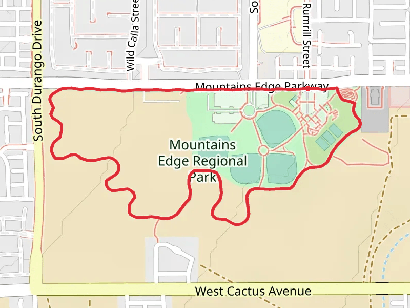 Mountains Edge Regional Park Loop via Mountains Edge