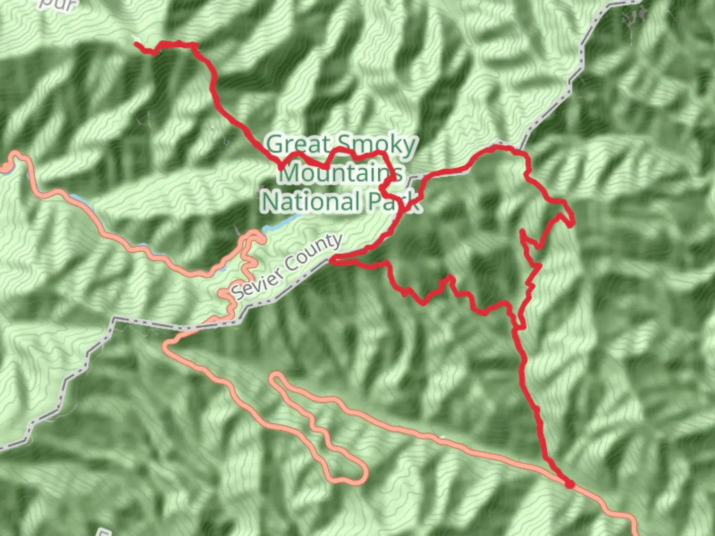 An image depicting the trail Charlies Bunion and Mount Kephart Loop via Boulevard Trail and its surrounding area.