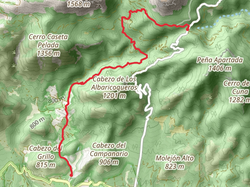Trail from Santa Leocadia to Collado Bermejo-Epuna PR MU 62