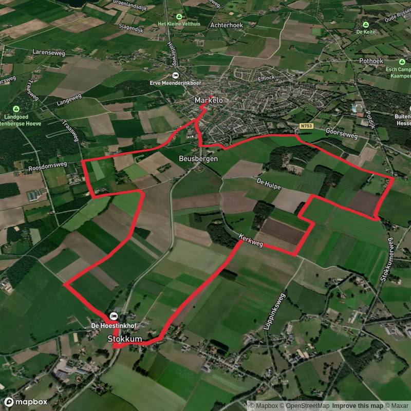 De Hemmel via Stokkum Gele Route and Voordesdijk Loop
