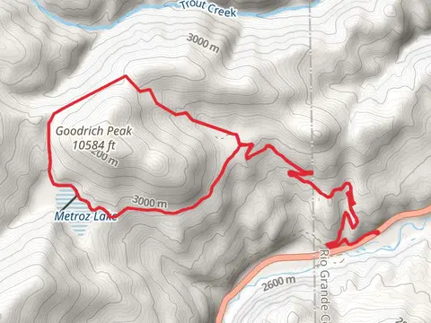 Loop around Goodrich Park, Goodrich Peak and Metroz Lake