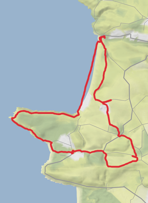 North Devon Hiking mobile static map