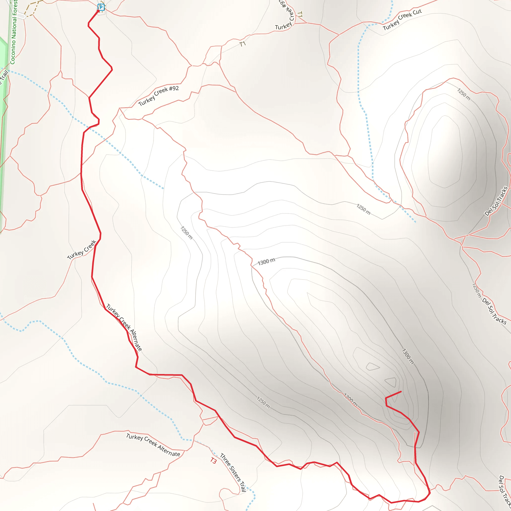 Turkey Creek Road South Hill mobile static map