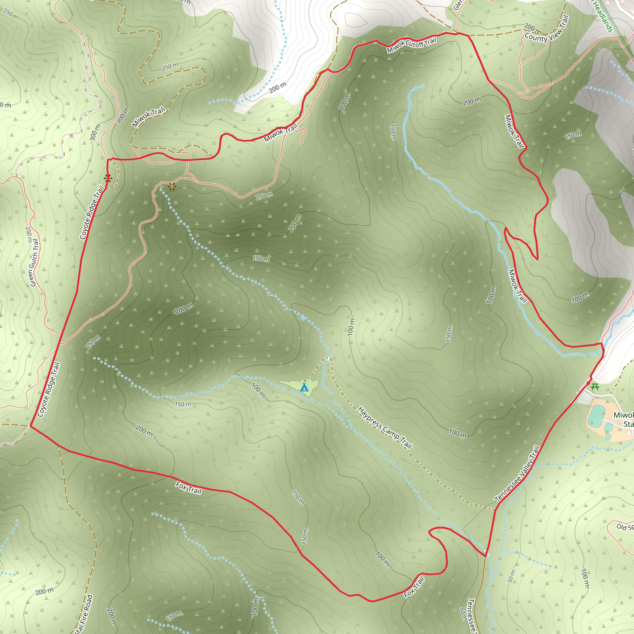 Riding arena Loop mobile static map