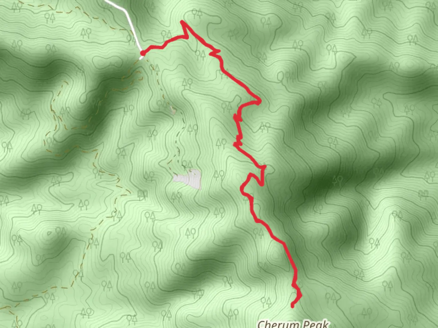 An image depicting the trail Cherum Peak Trail and its surrounding area.
