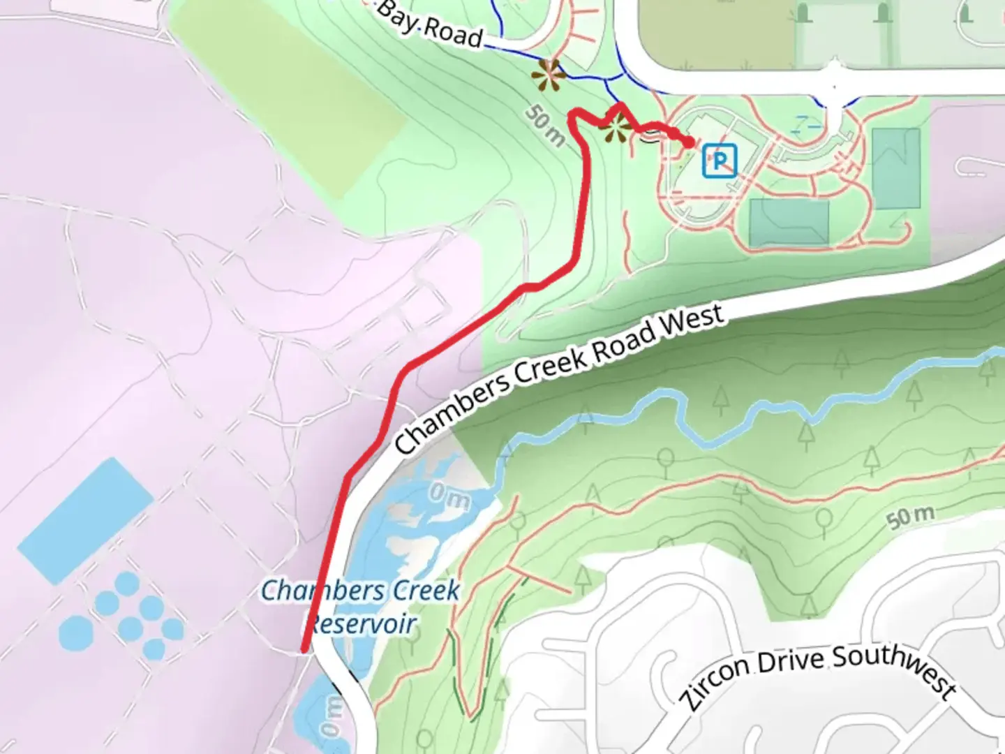 An image depicting the trail East Slope Trail and its surrounding area.
