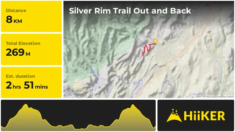 | Silver Rim Trail Out and Back
