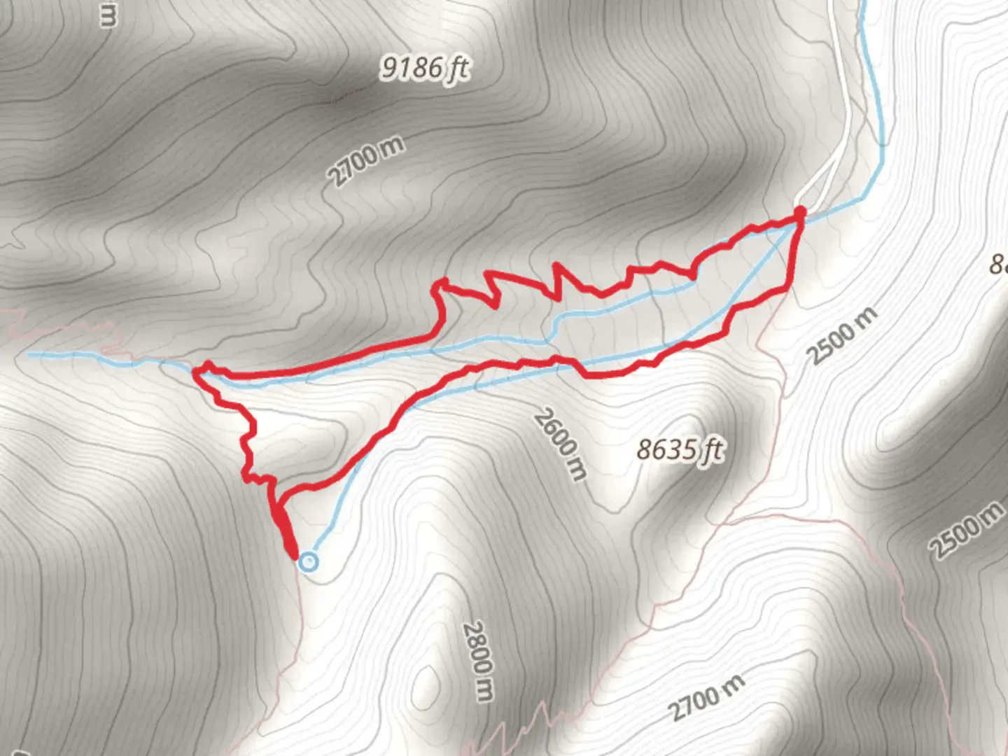 An image depicting the trail Baker Meadow and Baker Creek Loop Trail and its surrounding area.