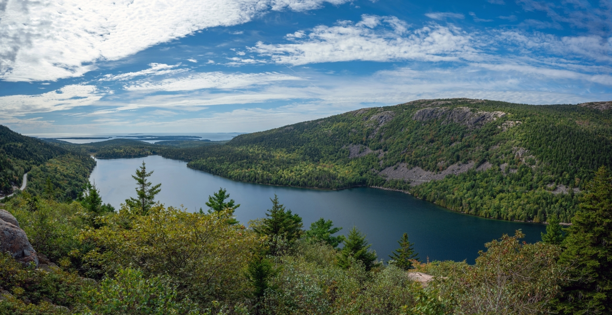 An image depicting the trail Sargent Mountain and Gilmore Peak Loop via Giant Slide Trail and its surrounding area.