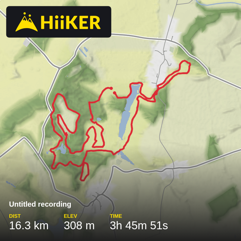 A map preview of the recording Melton Running.