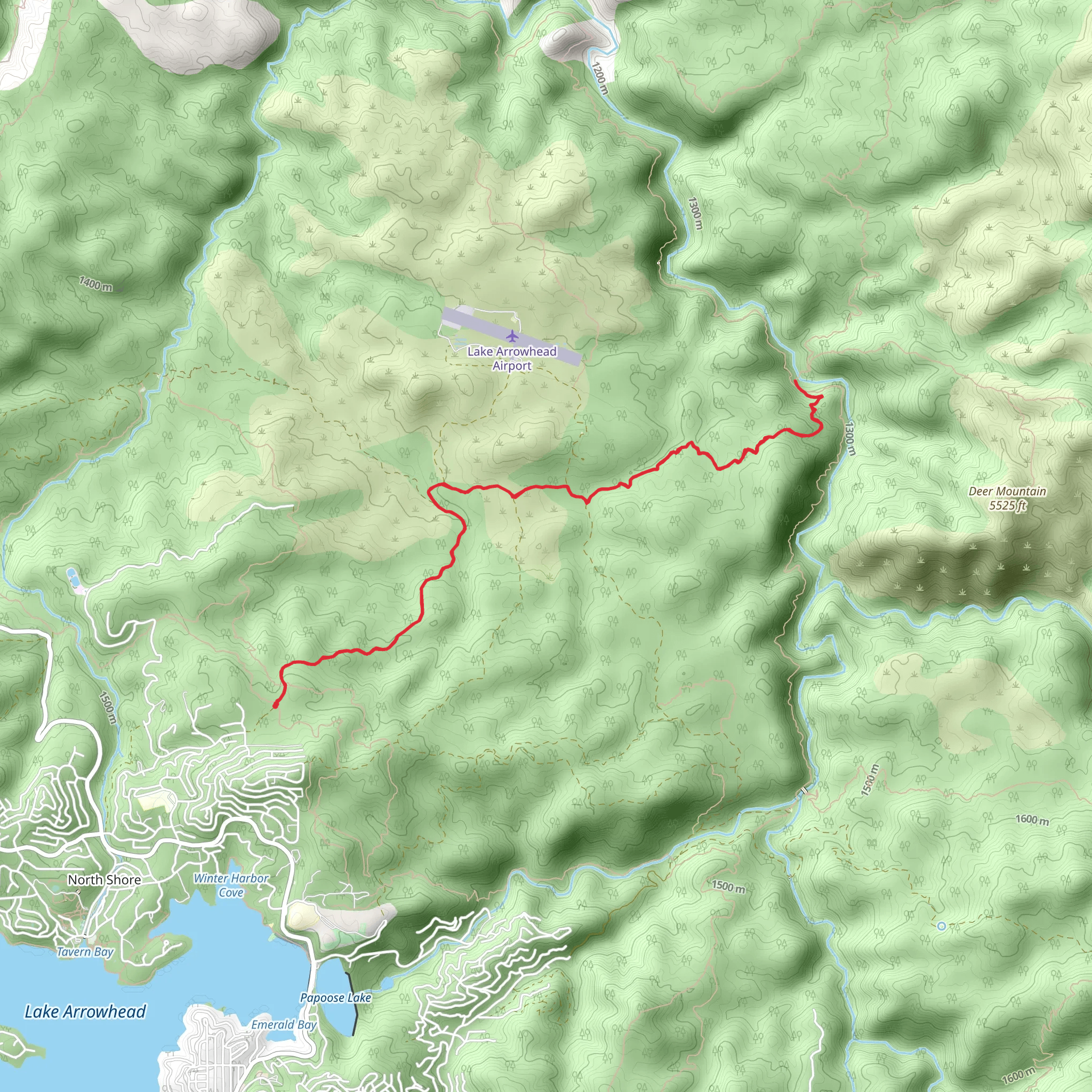 Deep Creek Out and Back mobile static map