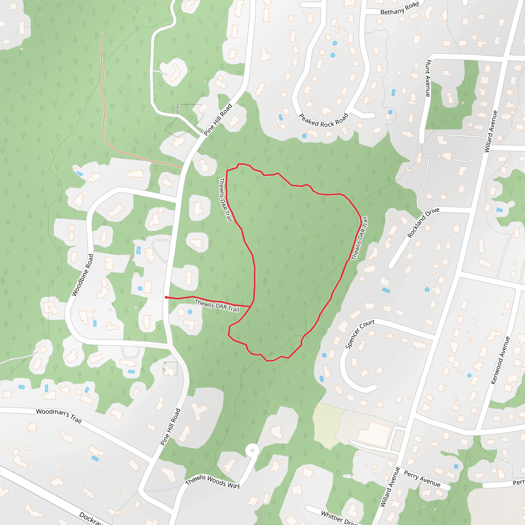 Thewlis-DAR Loop Trail mobile static map