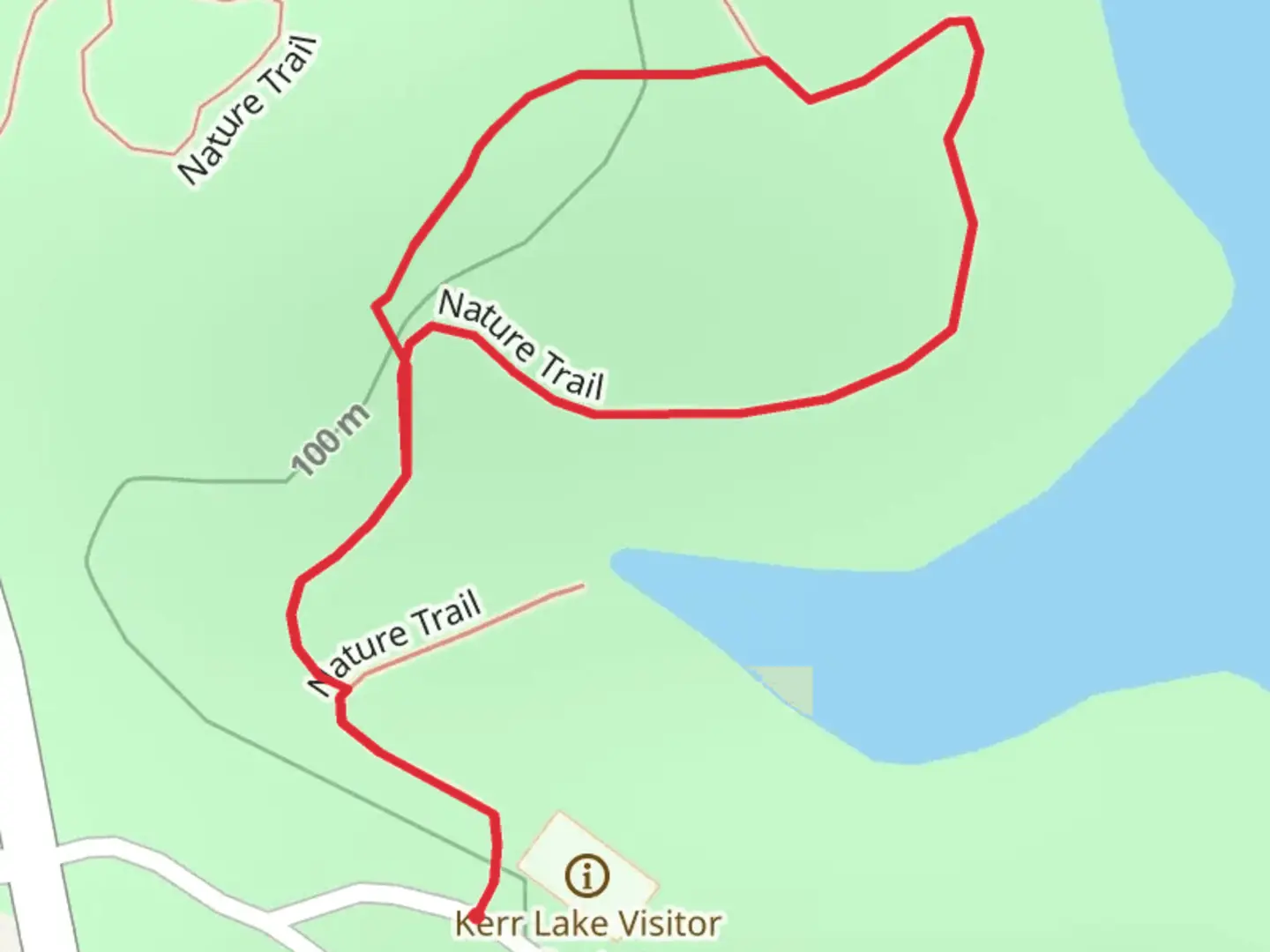 An image depicting the trail Nature Trail Loop and its surrounding area.