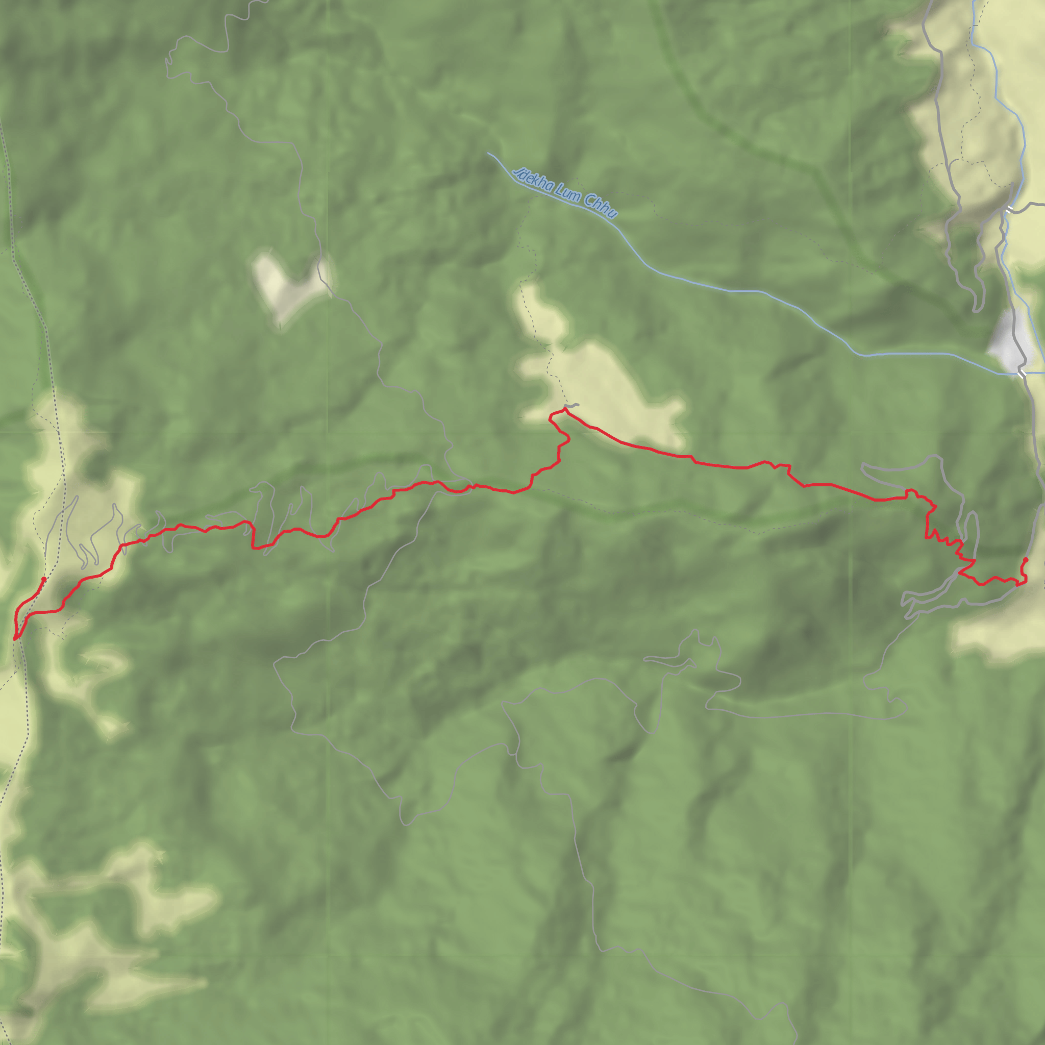 Chimithangkha - Bjela Dzong mobile static map