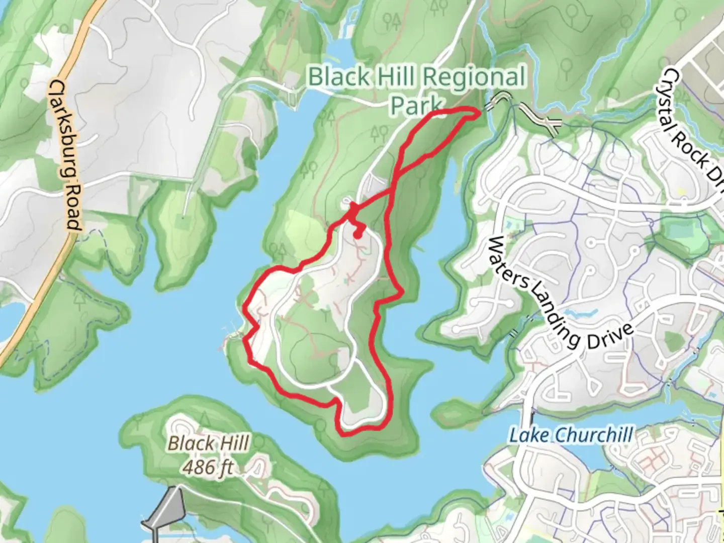 An image depicting the trail Black Hill Loop Trail and its surrounding area.