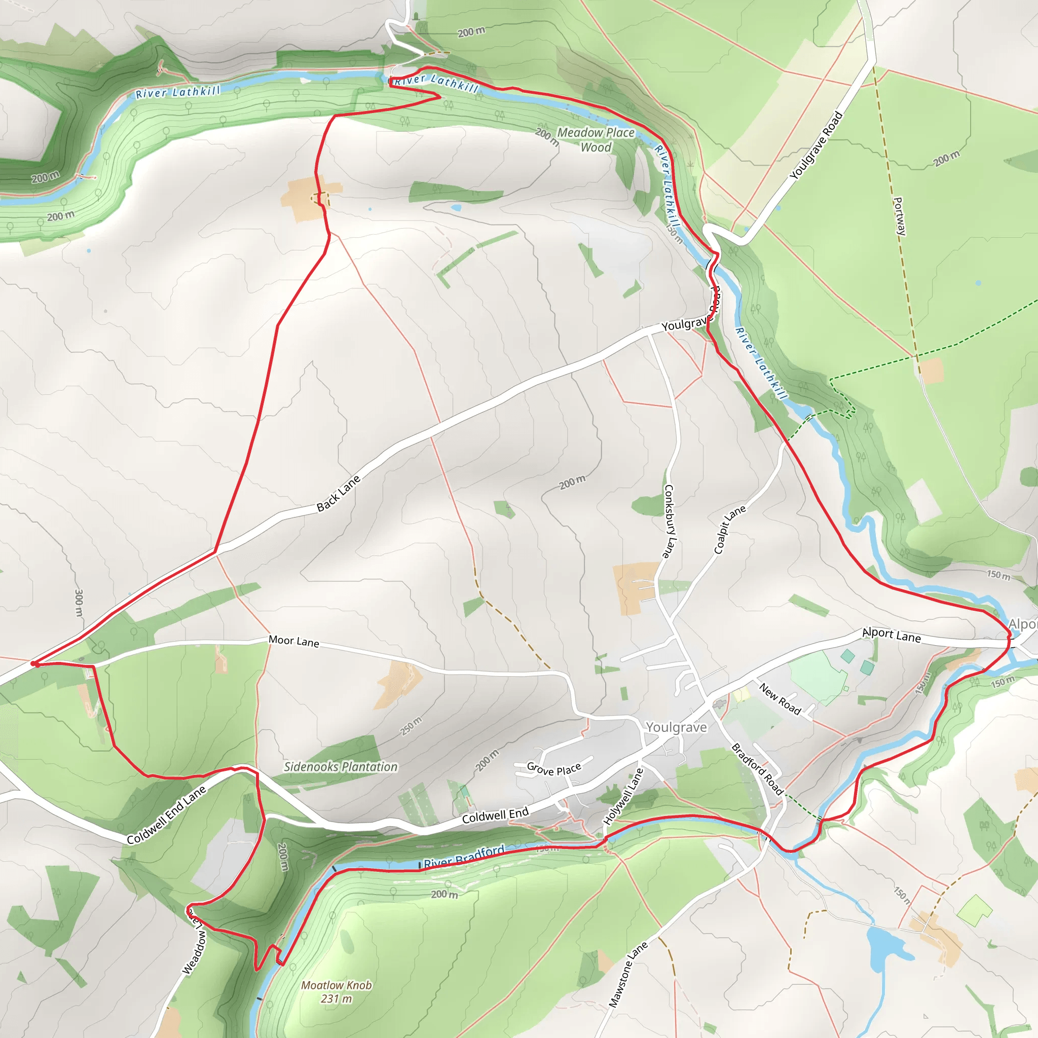 Lathkill and Bradford Dales mobile static map