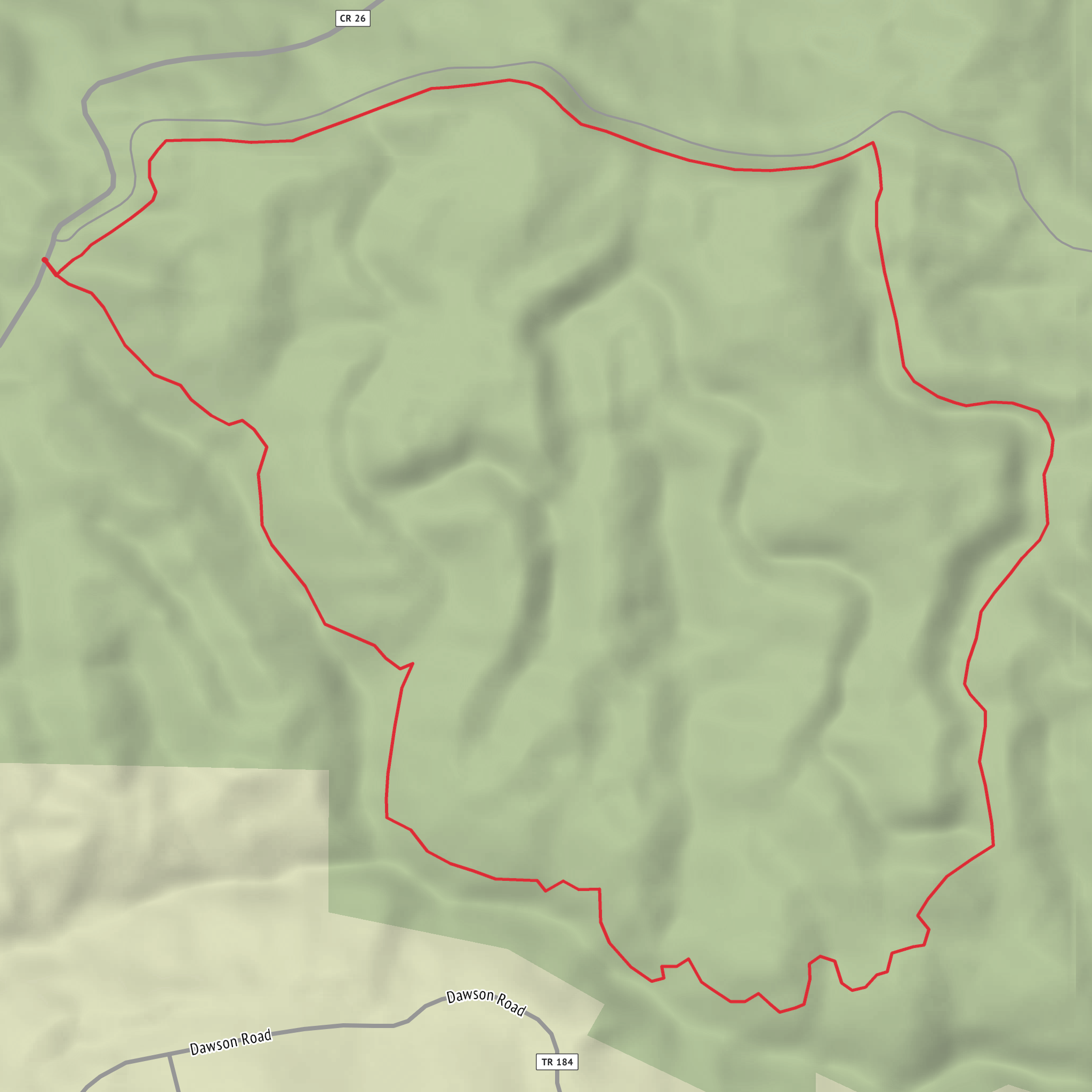 Beaver Dam Trail in Fernwood State Forest mobile static map