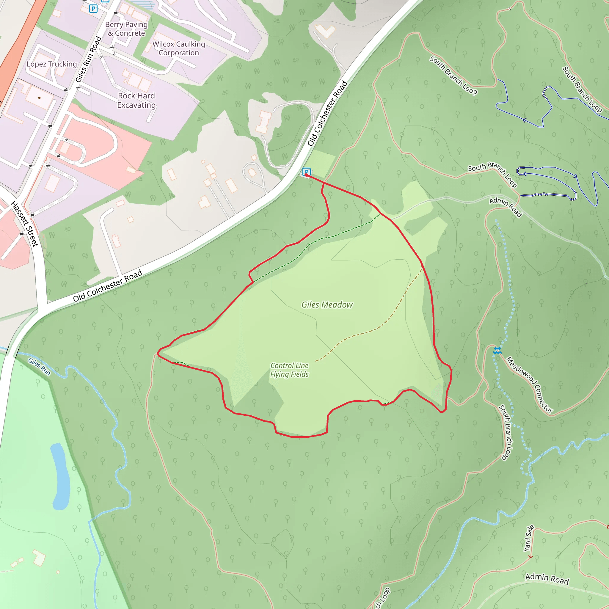 Old Colchester Road Loop mobile static map