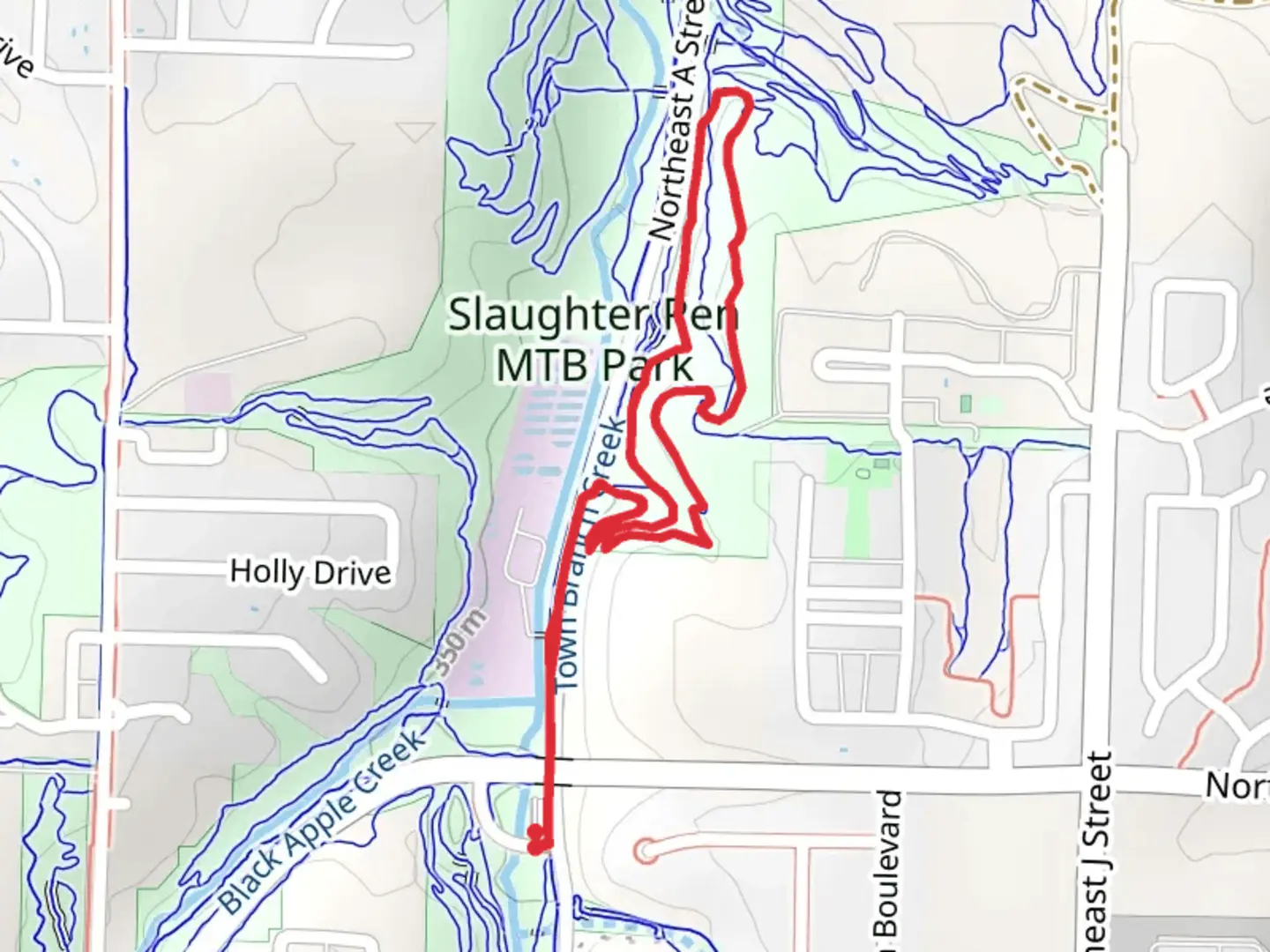 An image depicting the trail Rocky Ridge and Schroen Loop Trail and its surrounding area.
