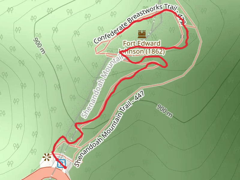 Confederate Breastworks Trail