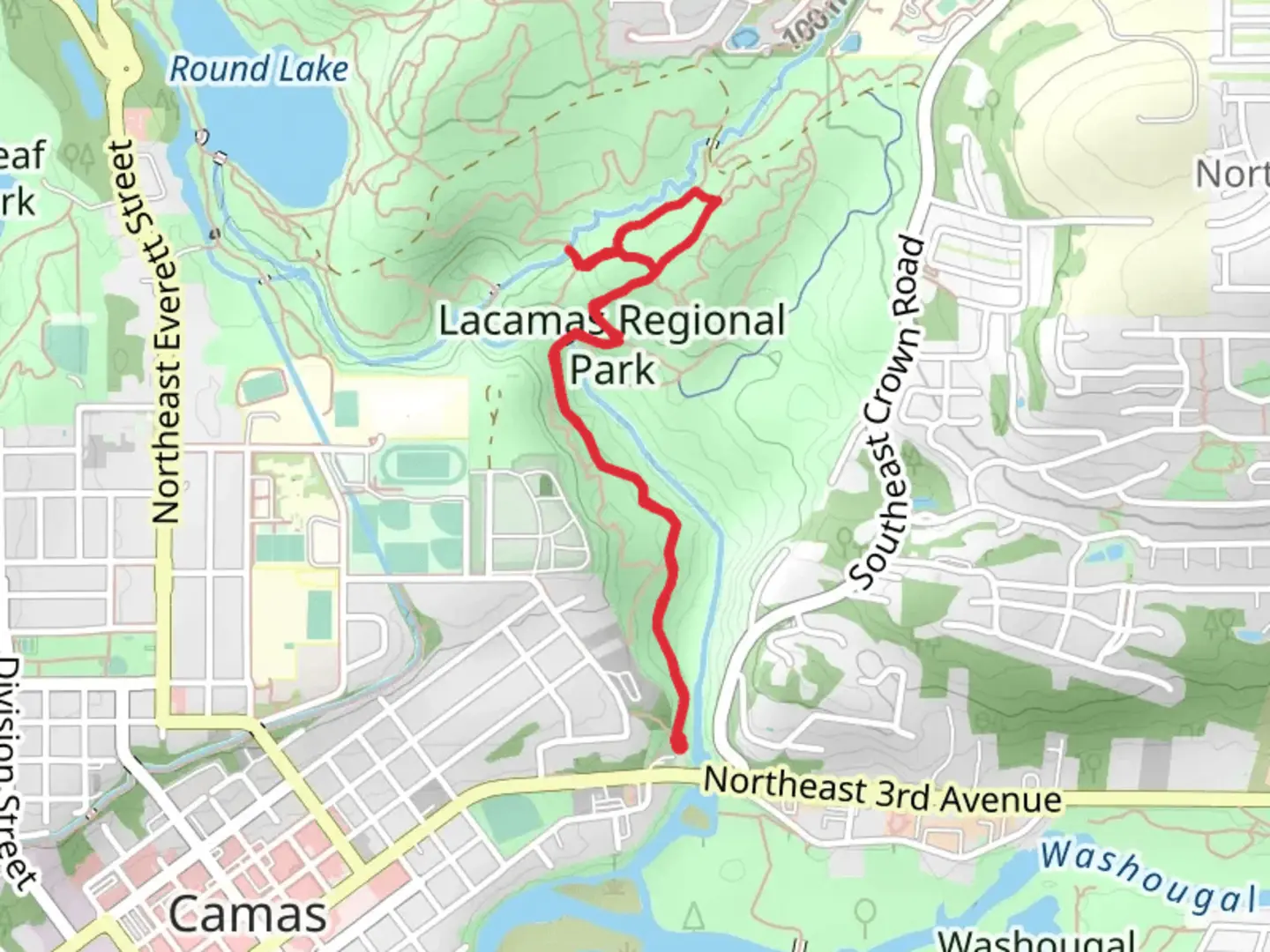 An image depicting the trail Lake Park and Lake to Lake Trail and its surrounding area.