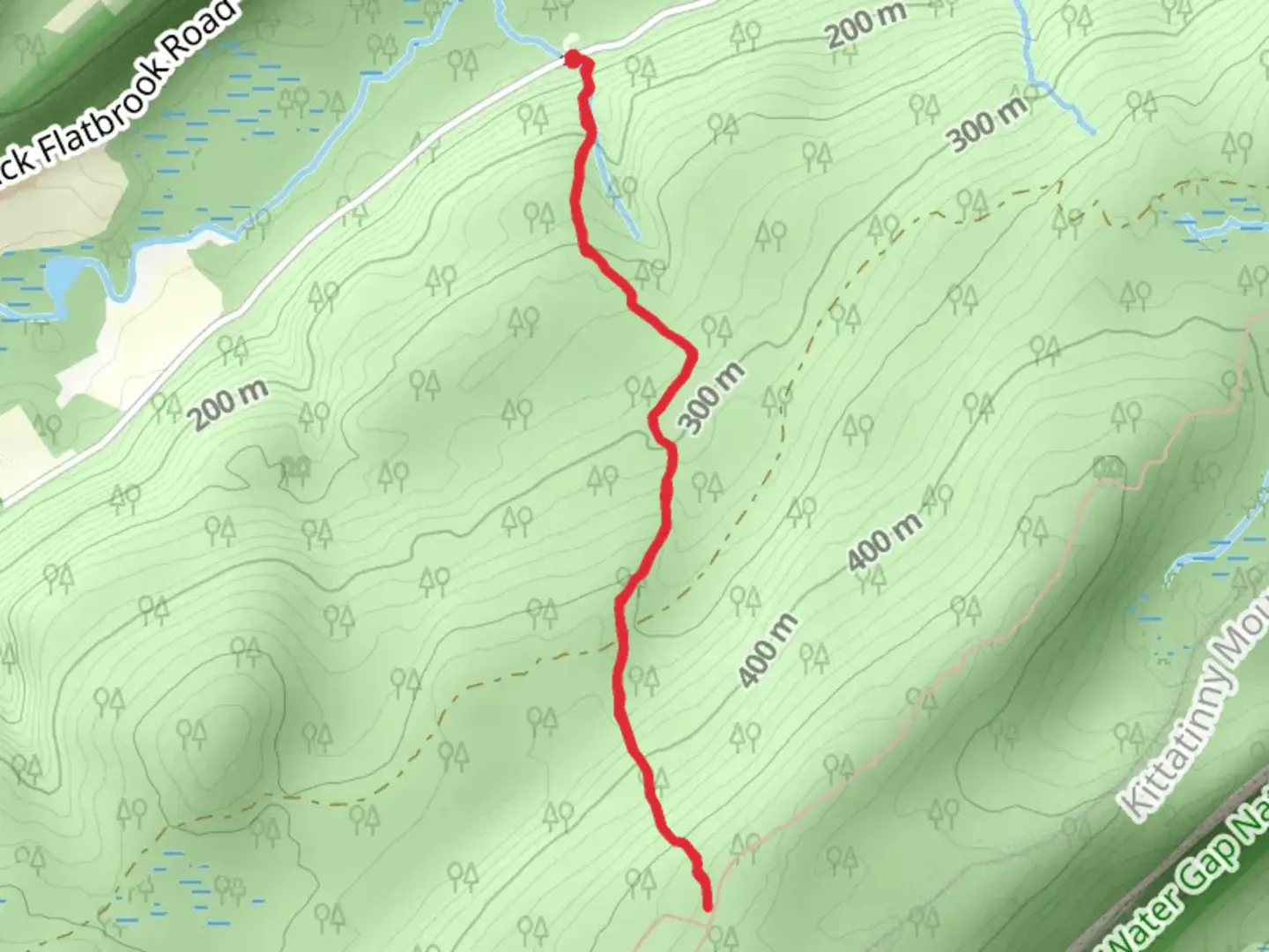 An image depicting the trail Buttermilk Falls Trail and its surrounding area.