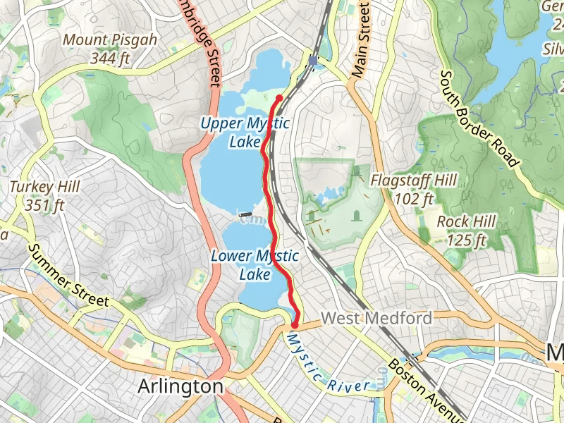 Upper and Lower Mystic Lake