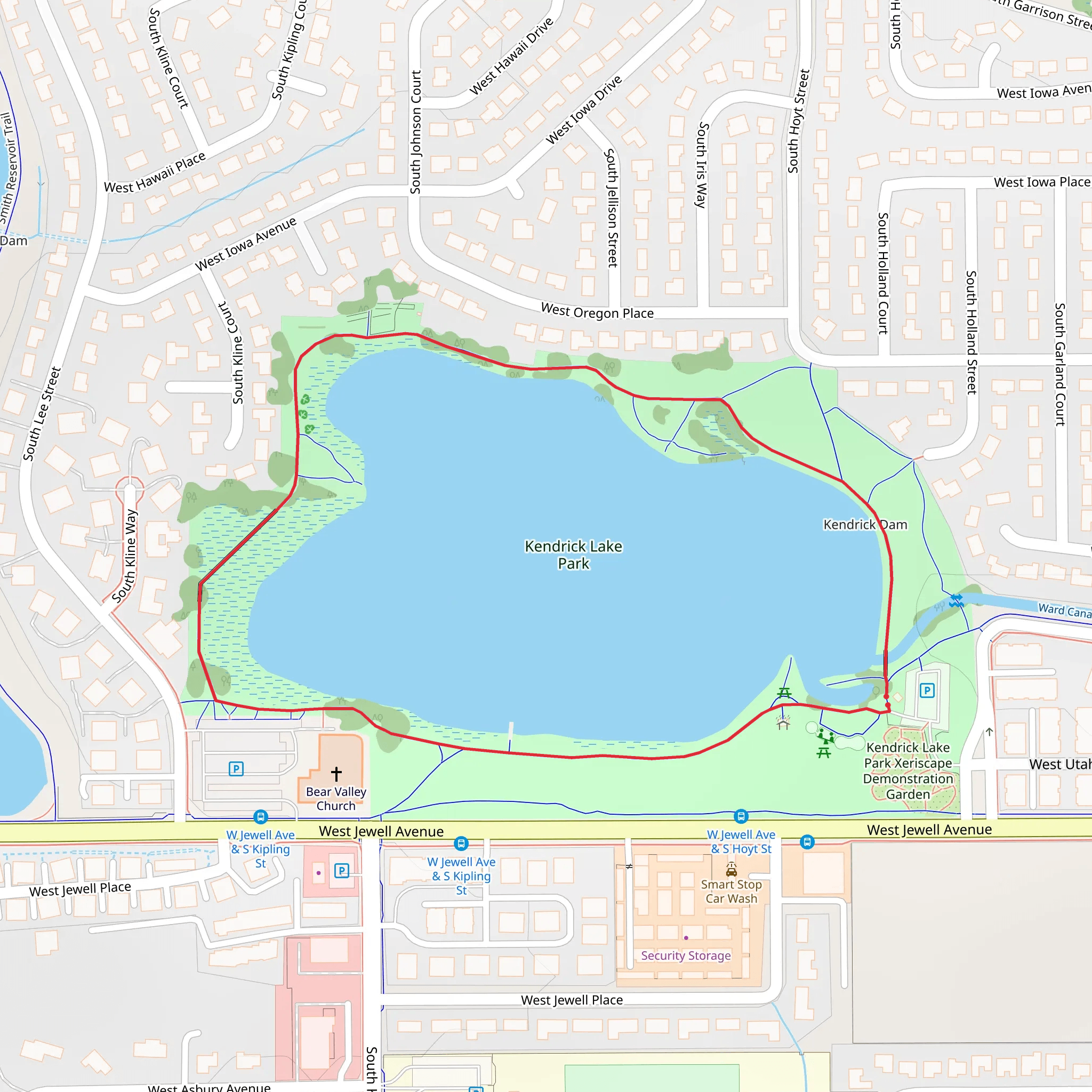 Kenderick Reservoir Loop mobile static map