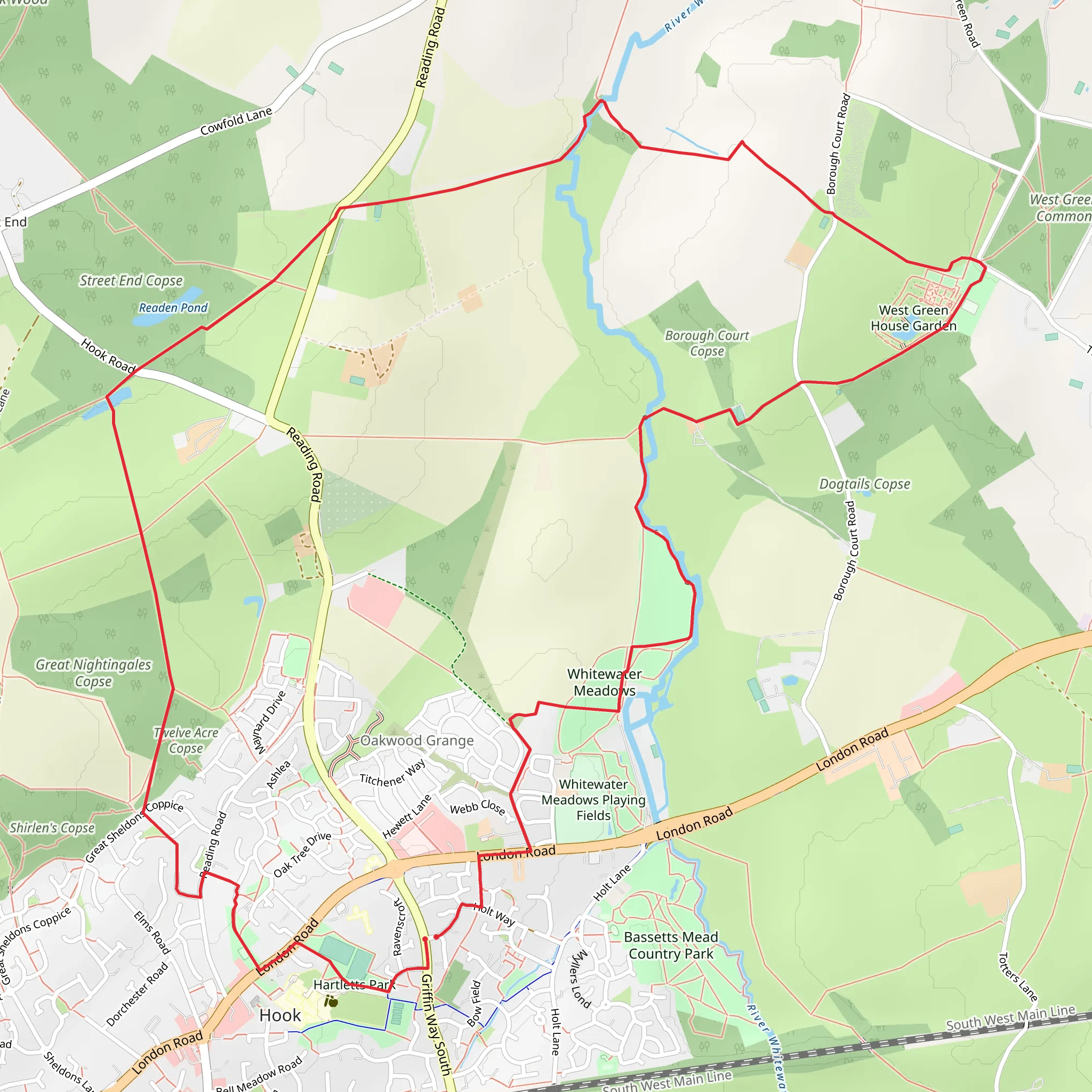 Hook Circular Walk mobile static map