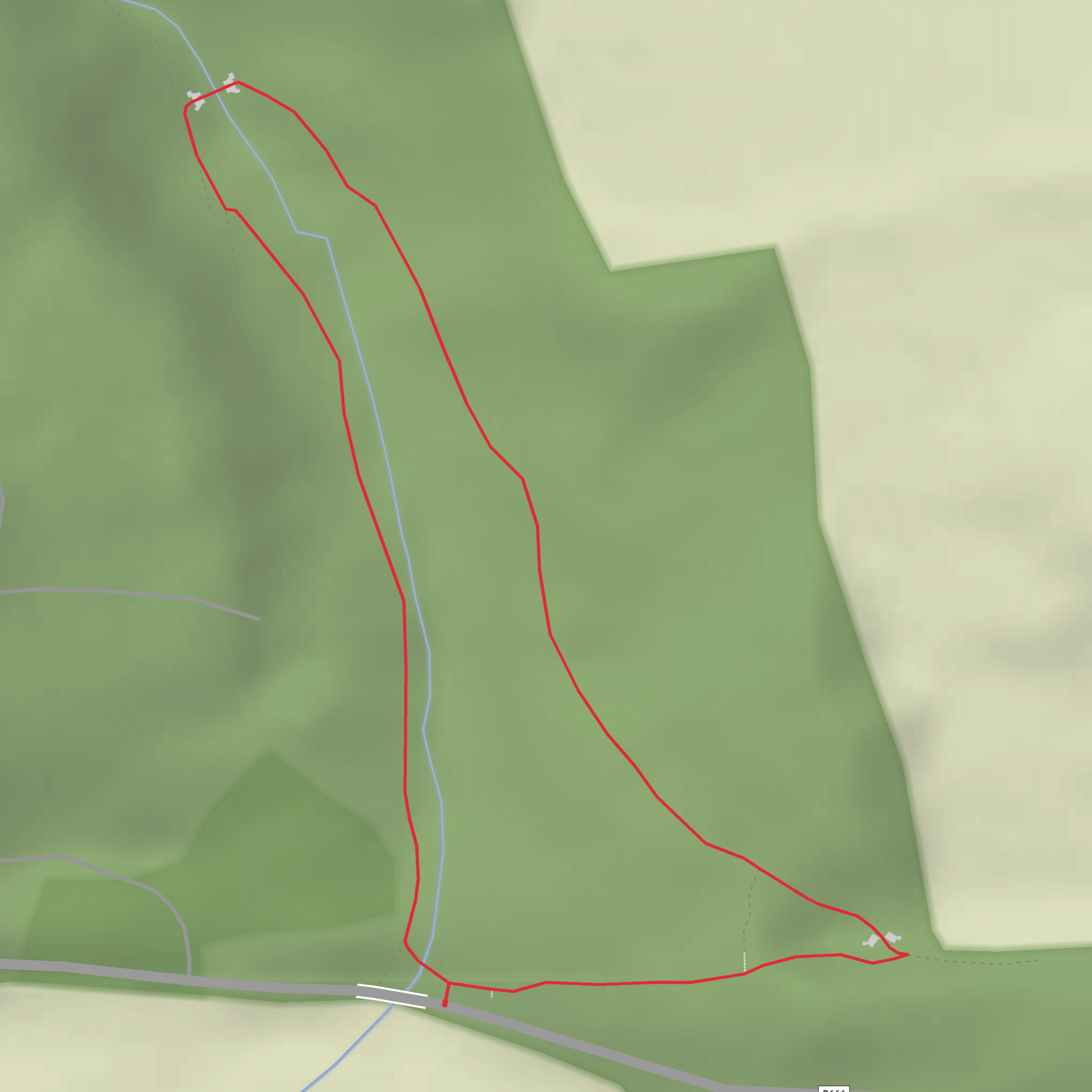 The Ballysaggartmore Towers Loop mobile static map