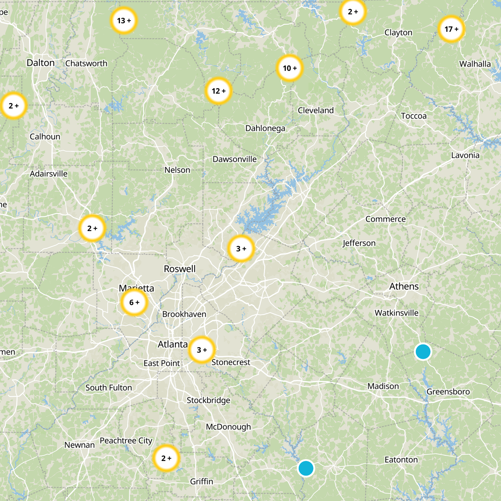 Gwinnett County Static Map