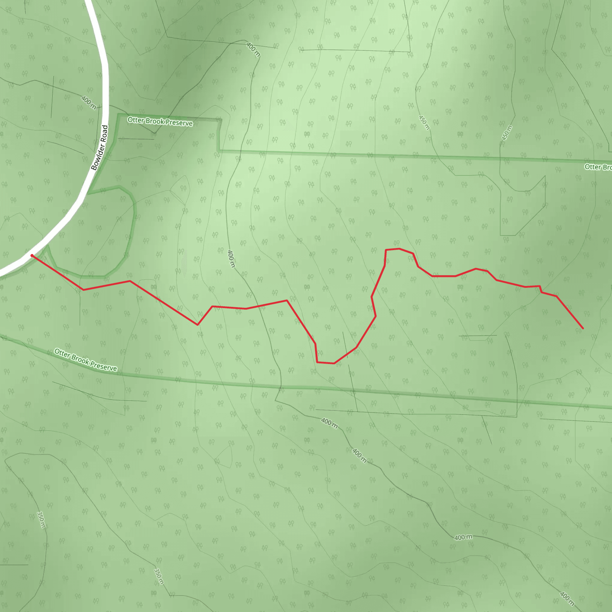 Bowlder Road mobile static map