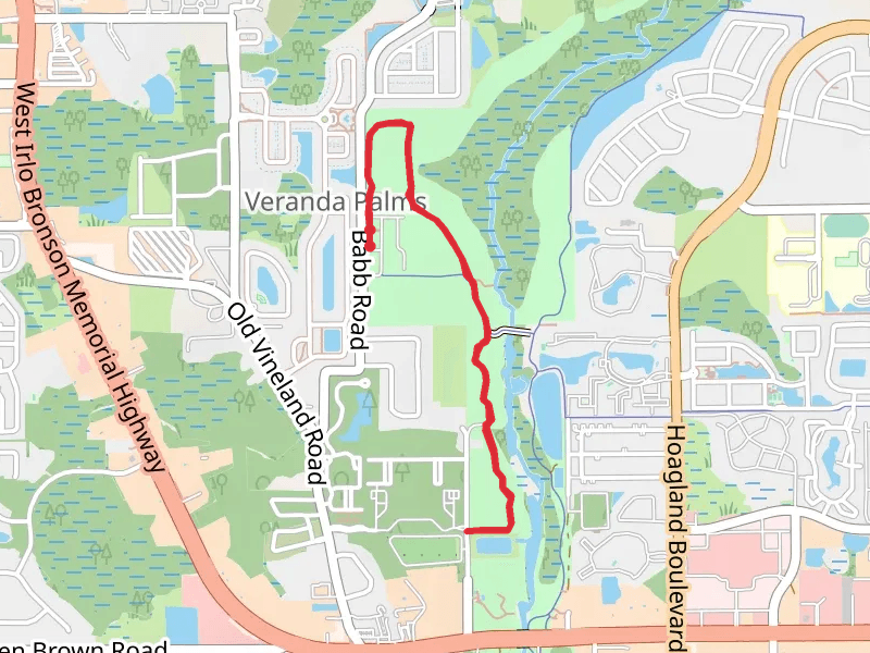 Pioneer Village Trail Out and Back