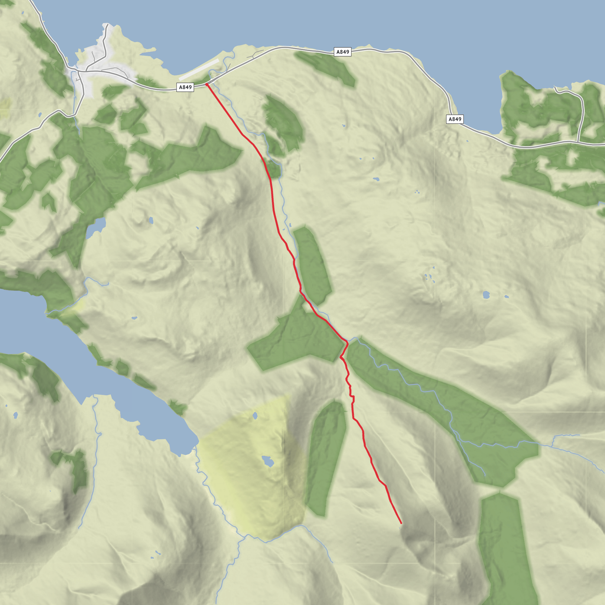 Ben Talaidh mobile static map