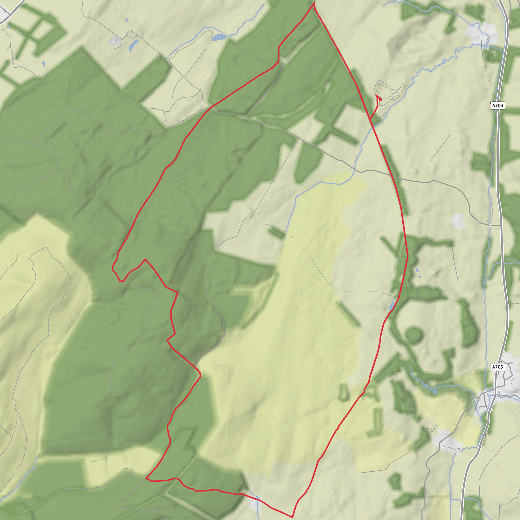 Cloich Hills mobile static map