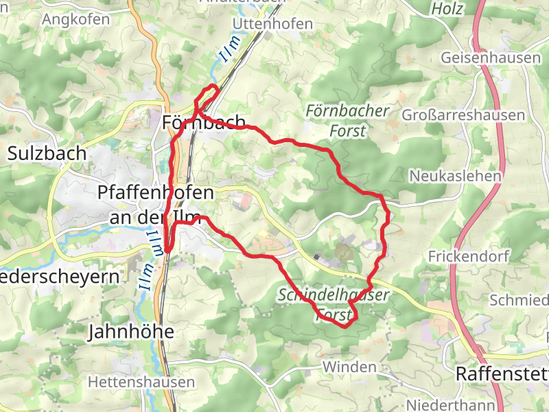 Pfaffenhofen Loop via Schindelhauser Forst