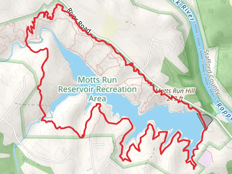 Motts Run Hill and Reservoir Loop
