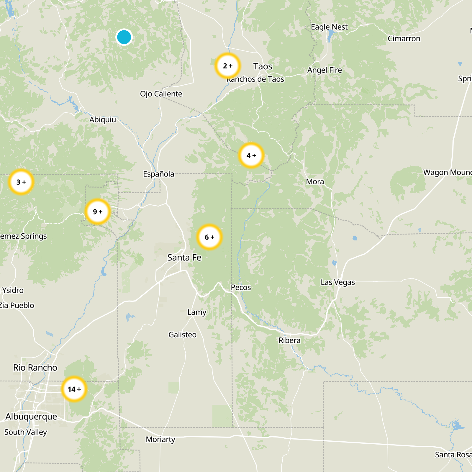 San Miguel County Static Map